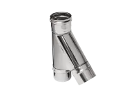 тройник феррум угол 135°, нержавеющий (430/0,5мм), ф120, по воде #