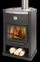 печь-камин отопительно-варочная теплодар ов-120 угловая дровяная #