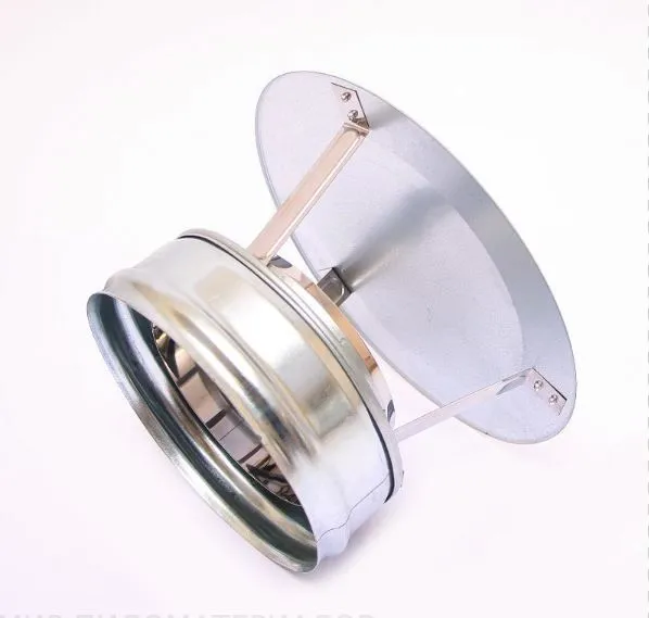 оголовок феррум оцинкованный, (430/0,5 мм), ф115/200, по воде черный ral9005 #