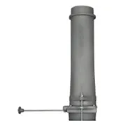 модуль шиберный gfs чугунный 130/500 дополнительный (верхняя труба + шибер мм)