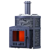 печь для бани gfs искандер ураган 16 (п2) зк чугунная #