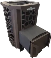 печь для бани сталь-мастер hard 14м без дверки закр каменка дровяная #