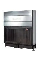 топка каминная вега 1600 в подовое горение черный шамот экокамин 