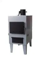 котел сибирь с конфоркой 8 квт (220в) твердотопливный (кво) #