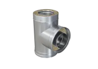 тройник феррум утепленный угол 90° нержавеющий (430/0,8мм)/оцинкованный, ф120/200, по воде #