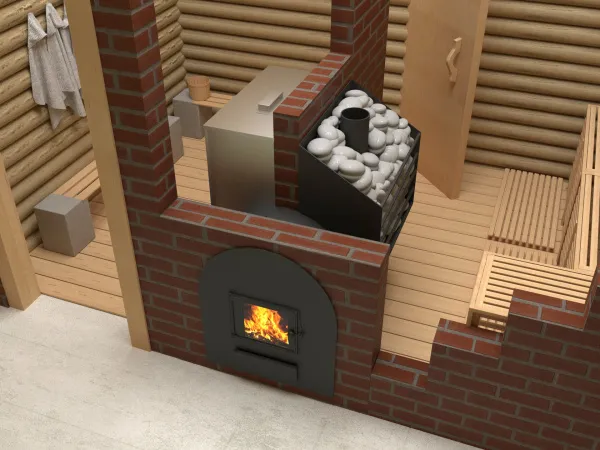 печь для бани сабантуй 3d 20 панорама бак слева #